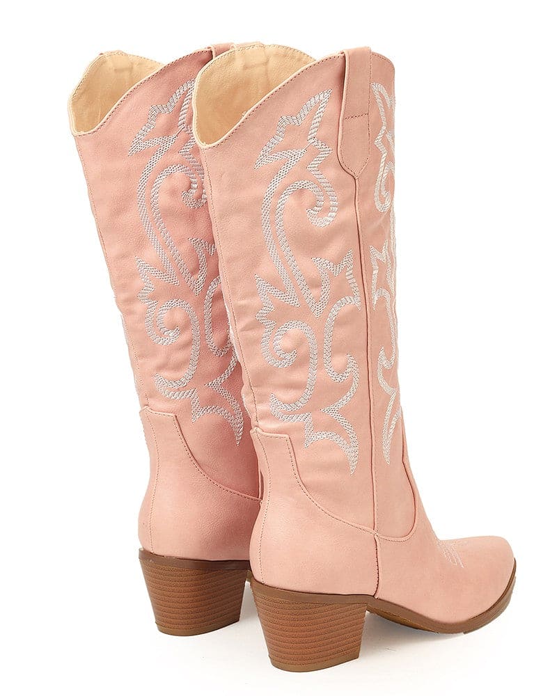 Olympeia Laarzen | Stijlvolle Westerse Geborduurde Laarzen