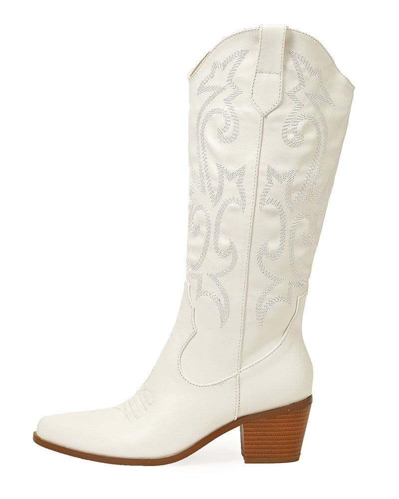 Olympeia Laarzen | Stijlvolle Westerse Geborduurde Laarzen