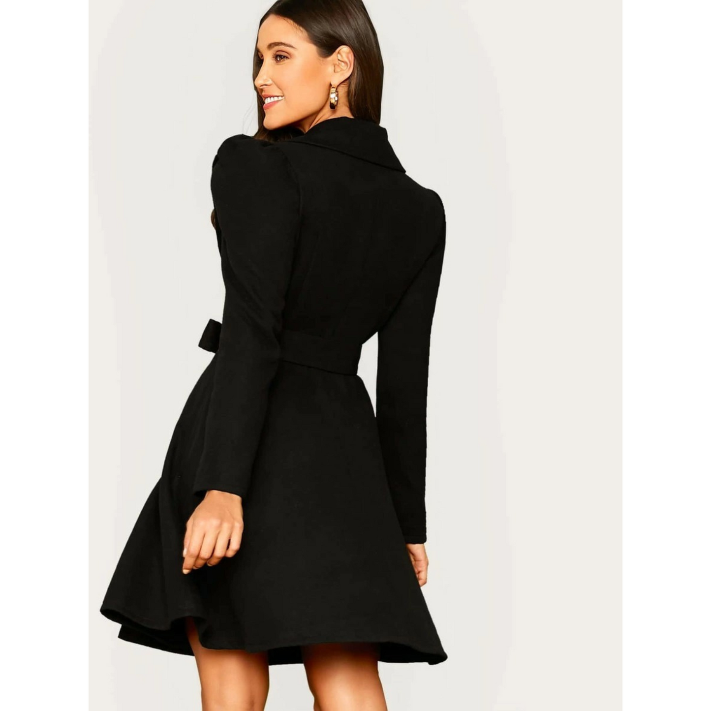 Rivka Jas | Wollen Jas met Fleece Voering en Riem