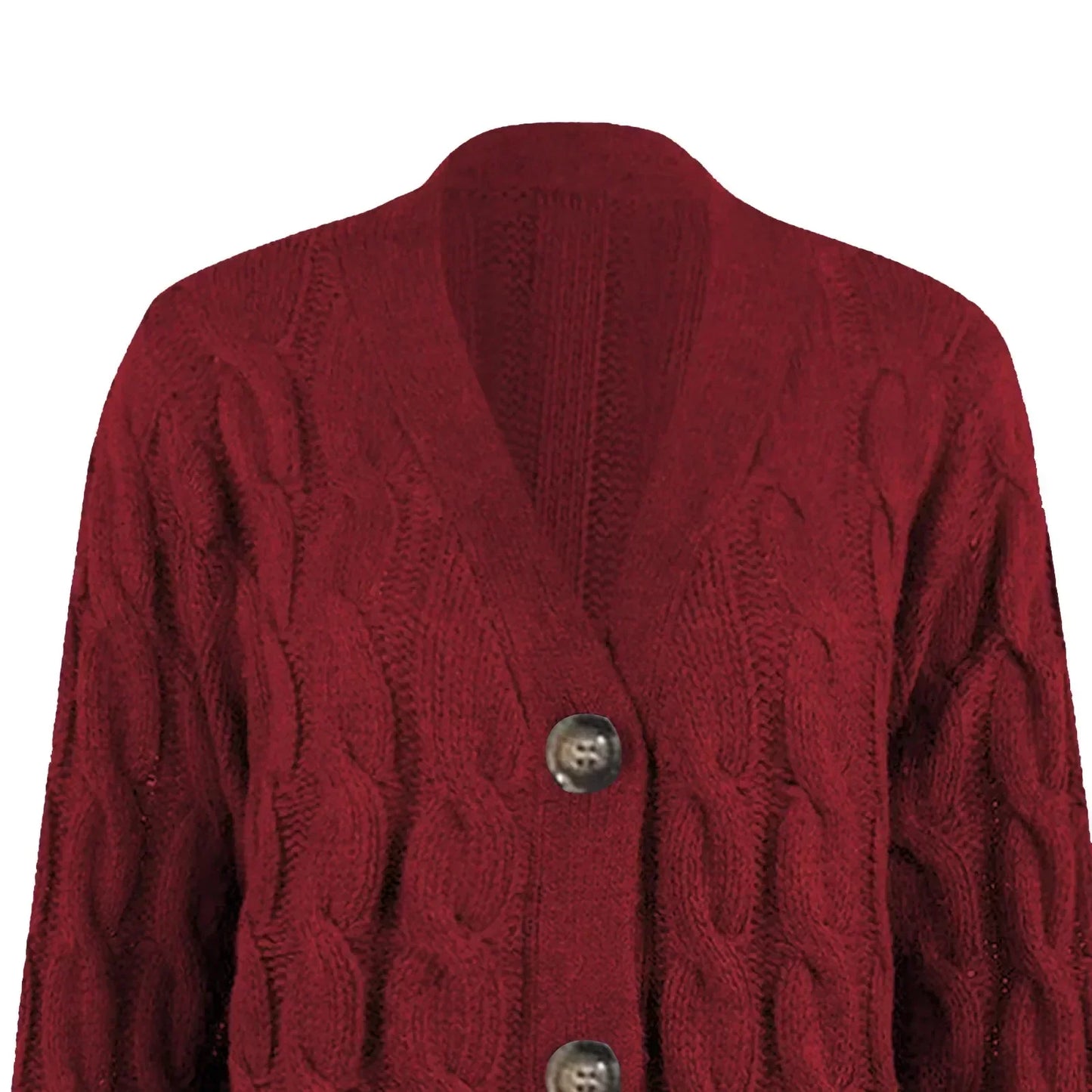 Xaria Cardigan | Dames Herfst Lange Gebreide Vest met Knopen