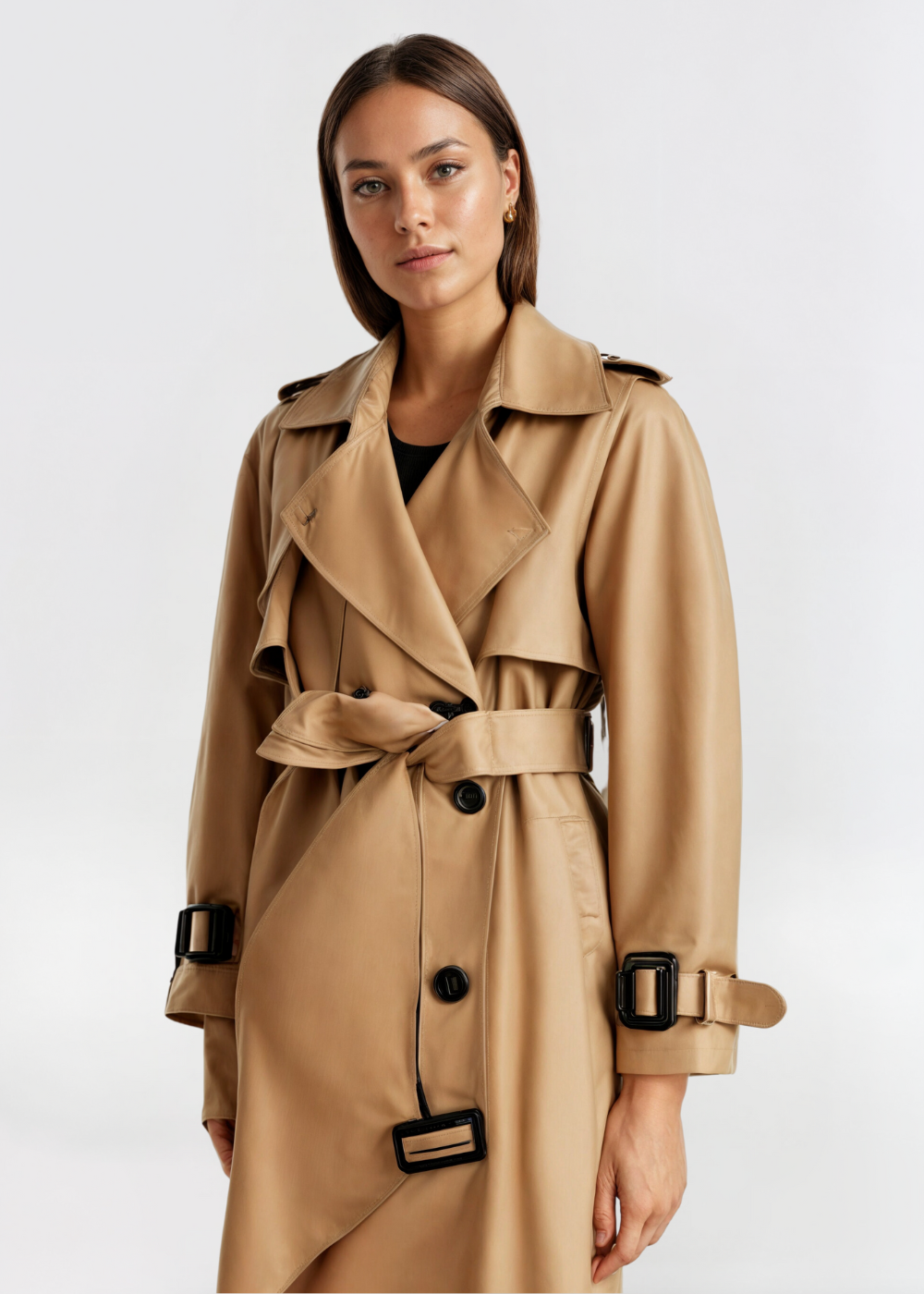 Waverly Jas | Dames Herfst Klassieke Double-Breasted Trenchcoat