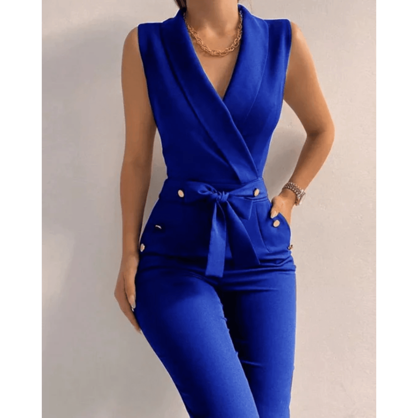 Bessie Jumpsuit | Chic & Mouwloos Comfort - Carla Moda