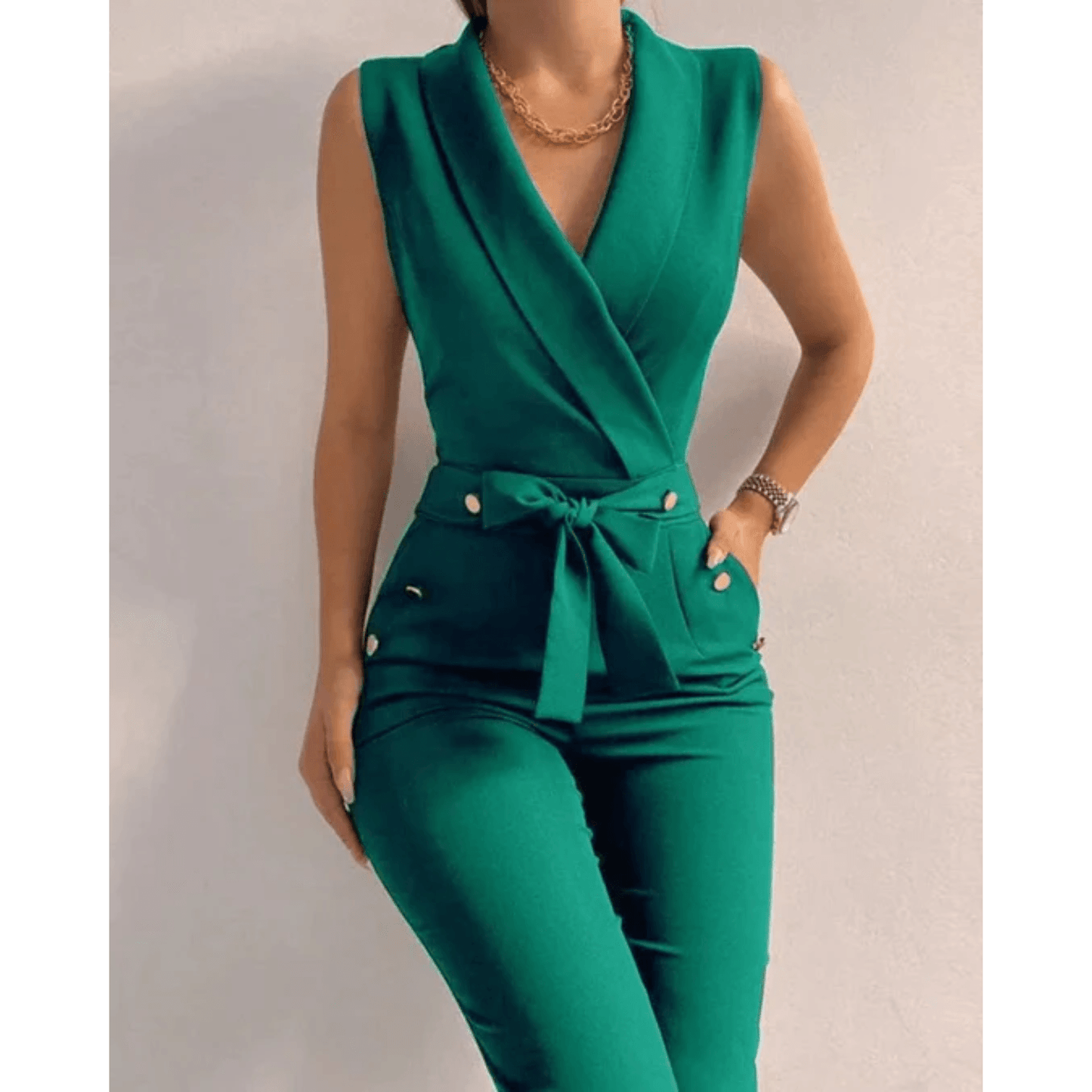 Bessie Jumpsuit | Chic & Mouwloos Comfort - Carla Moda
