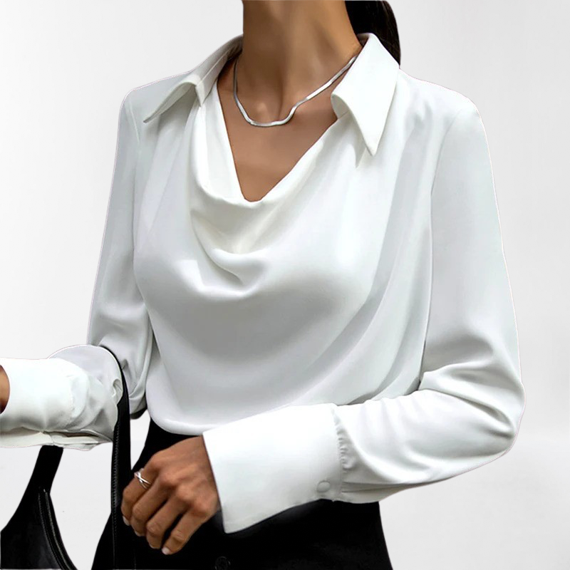 Ulvaine Blouse | Dames Herfst Elegante Zijde Blouse