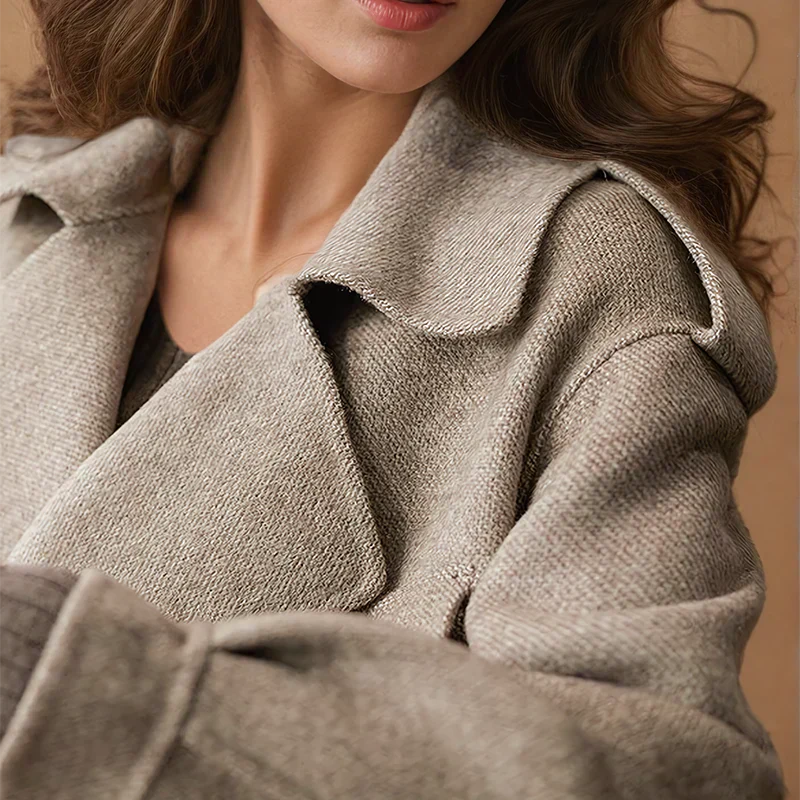 Briony Jacket | Dames Herfst Korte Wool Blend Jacket