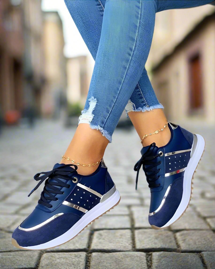 Diamanda Sneakers | Comfortabel & Stijlvol met Kleuraccent ||