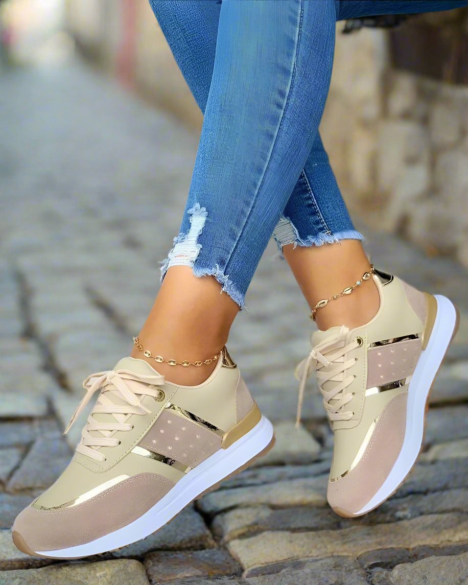 Diamanda Sneakers | Comfortabel & Stijlvol met Kleuraccent ||