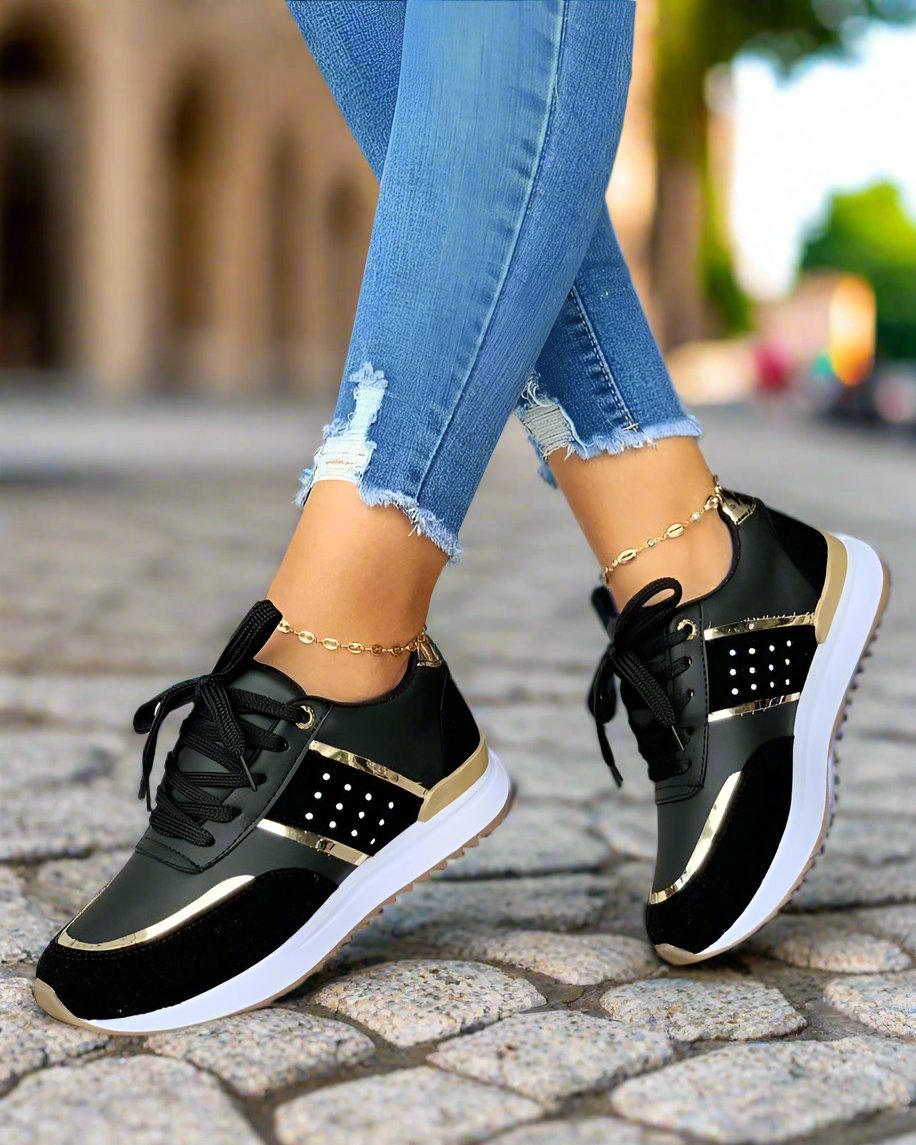 Diamanda Sneakers | Comfortabel & Stijlvol met Kleuraccent ||