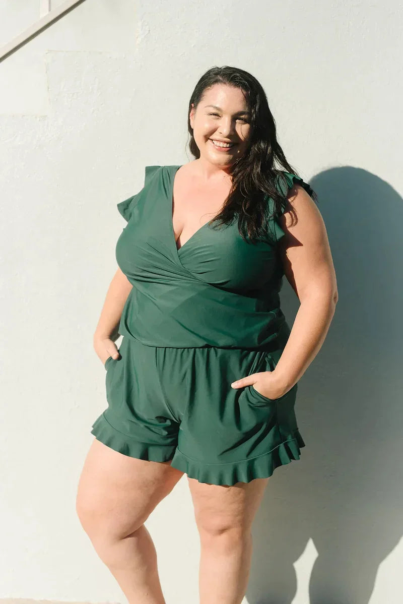 Madilyn Badpak | Dames Romper Badpak Ingebouwde Bh