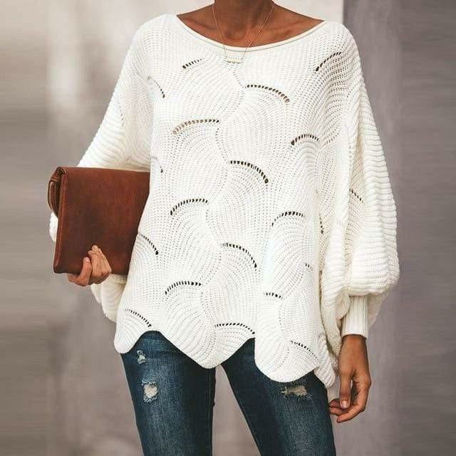 Shauna Jumper | Dames Herfst Losvallende Gebreide Jumper