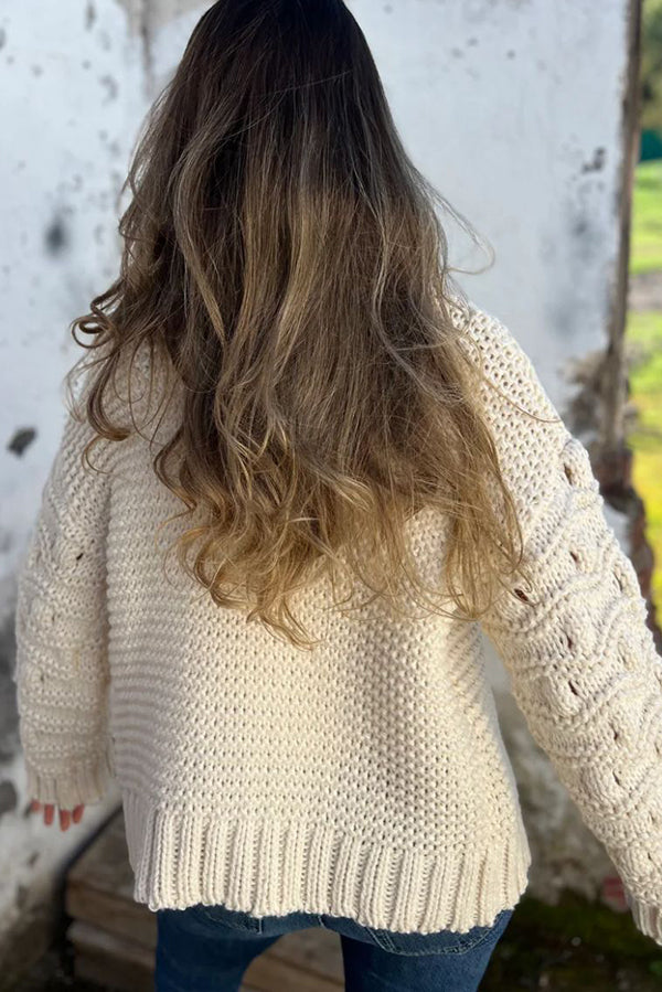 Wendey Vest | Gebreide Lange Mouwen Vest