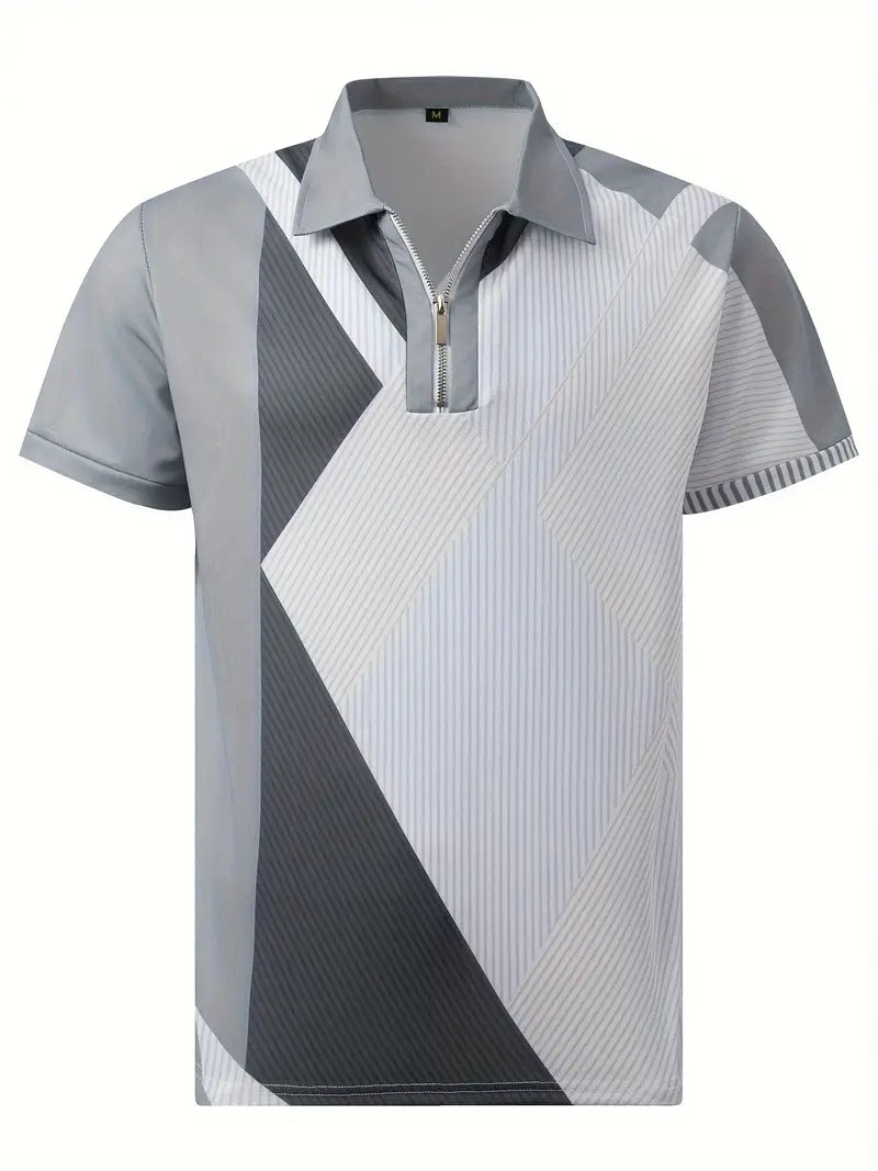 Aris Shirt | Regular Fit Kleurblok Golfshirt