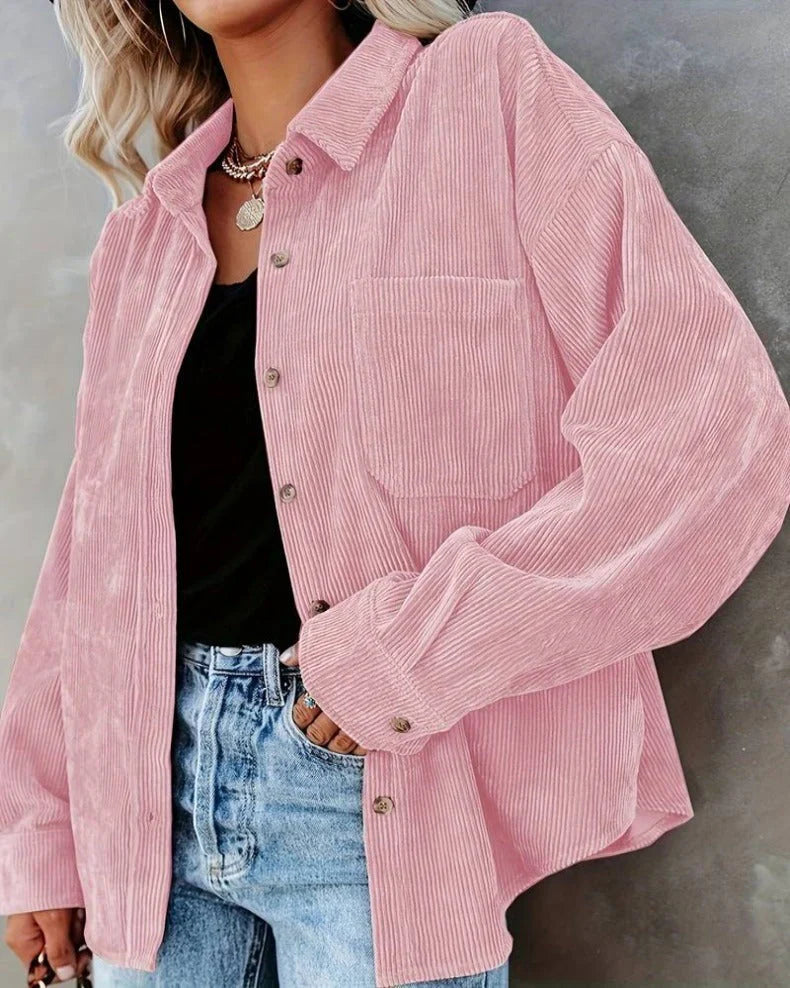 Maristela Top | Vintage Lange Mouw Top