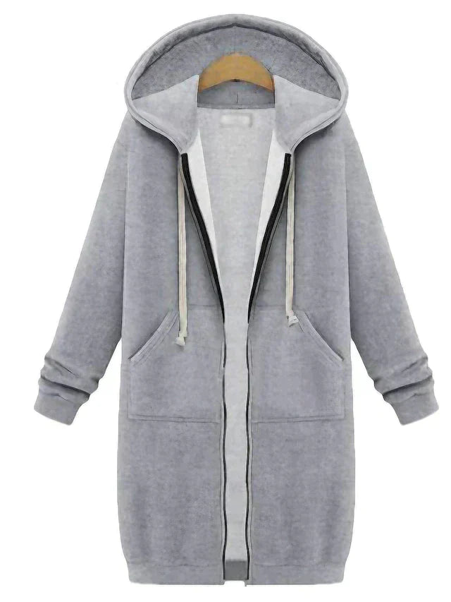 Rikelle Vest | Dames Lange Wollen Capuchon Vest