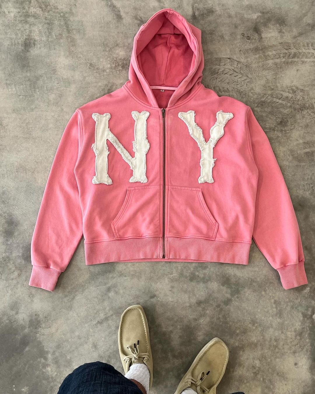 Camelia Hoodie | Unisex Herfst Zip-Up Hoodie met NY Ontwerp