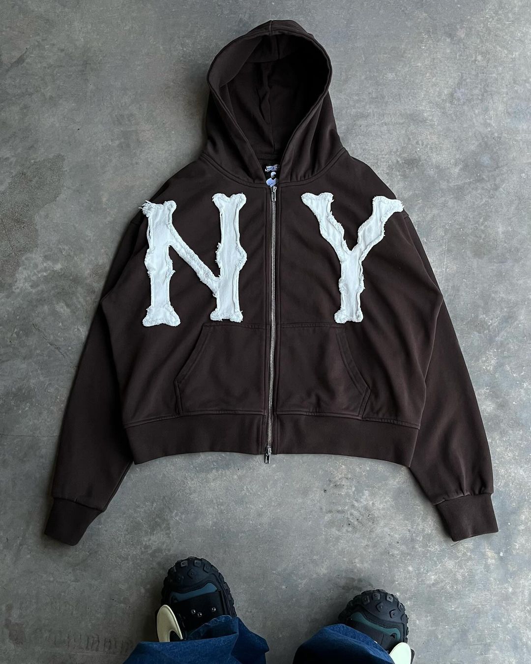 Camelia Hoodie | Unisex Herfst Zip-Up Hoodie met NY Ontwerp