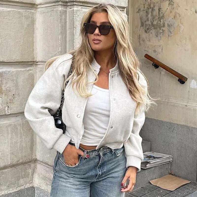 Wustina Jack | Chique Kort Wol Bomberjack