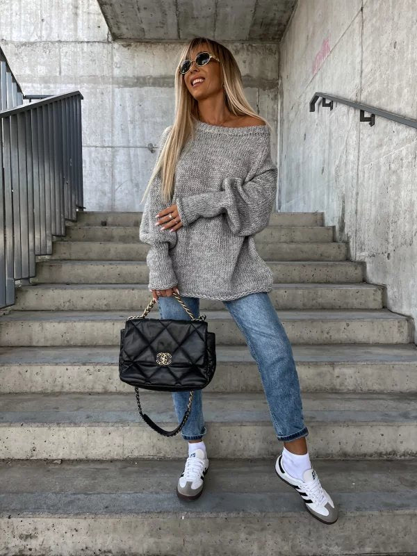 Uda Trui | Casual wijde hals trui