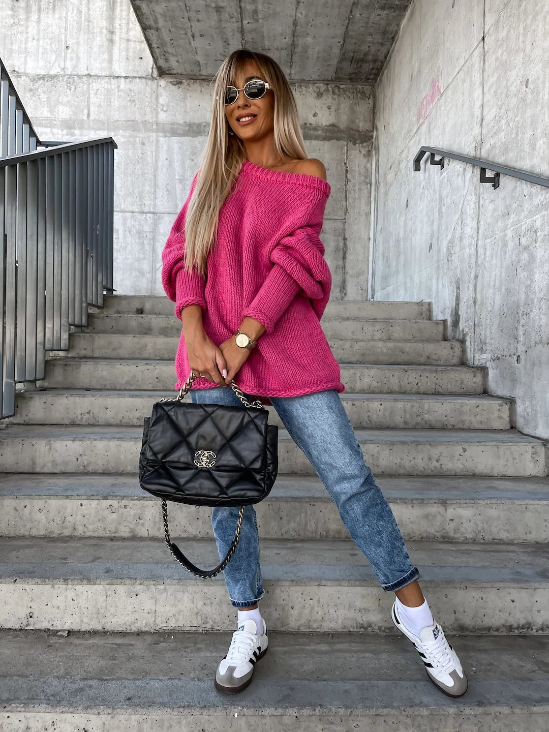 Uda Trui | Casual wijde hals trui