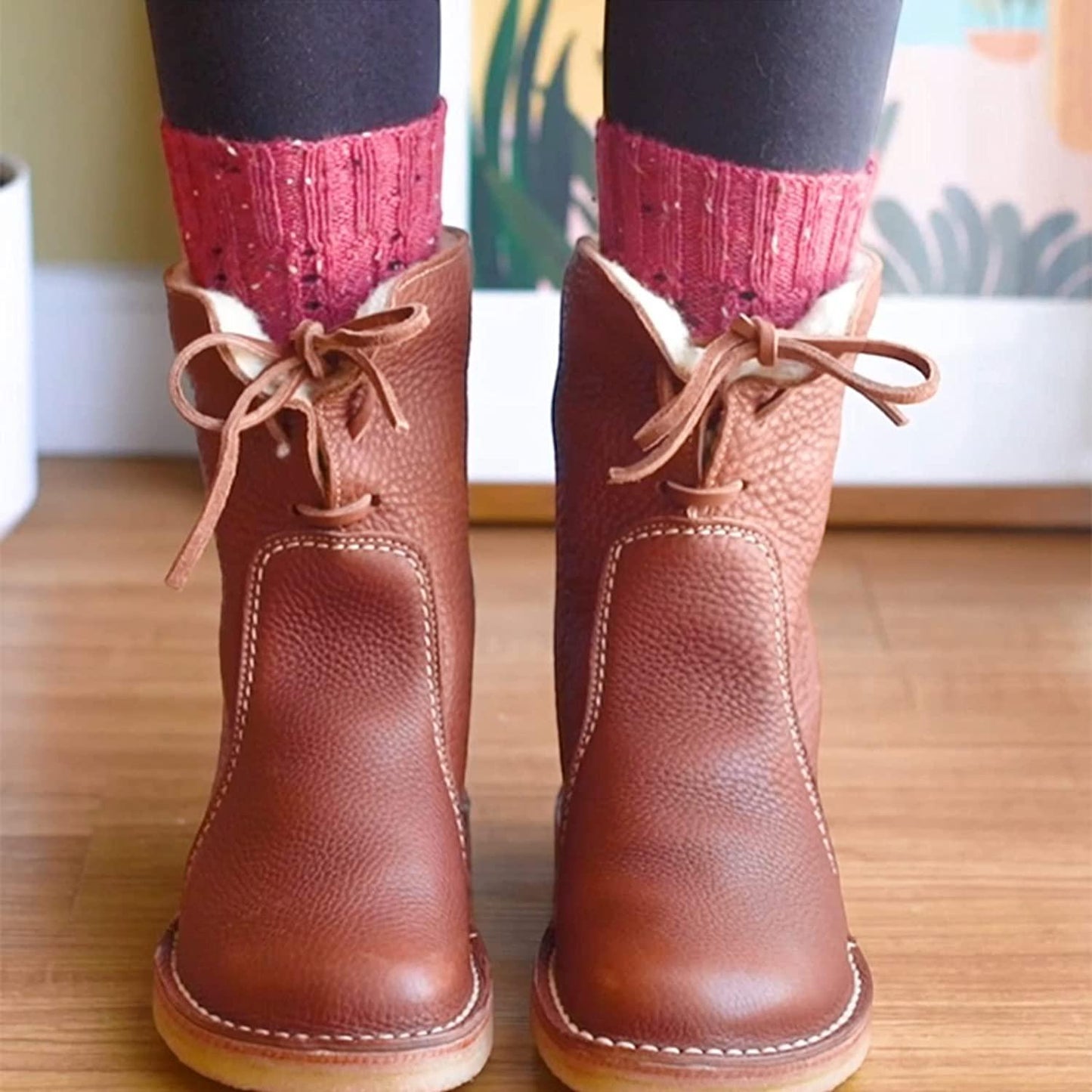 Natalja Laarzen | Waterdichte Dames Enkel Laarzen met Warme Voering - Carla Moda