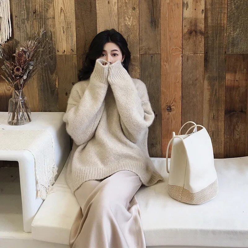 Sabrina Trui | Dames Oversized Gebreide Trui voor de Winter