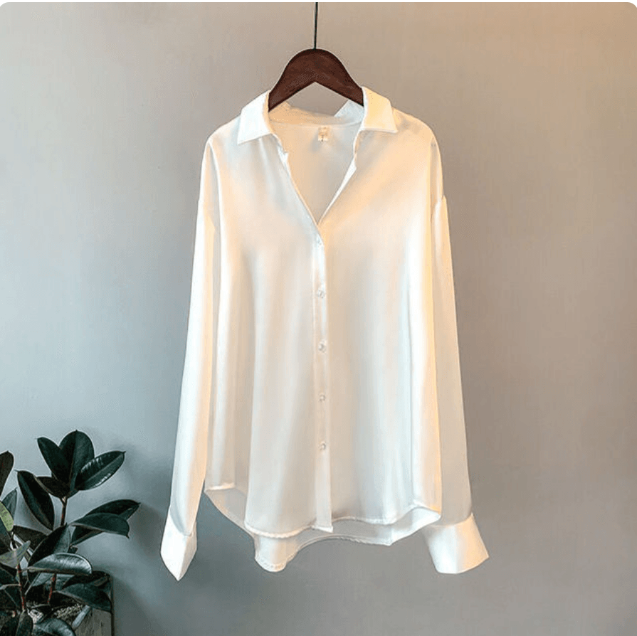 Satijnen Dames Blouse | Nino Blouse - Carla Moda