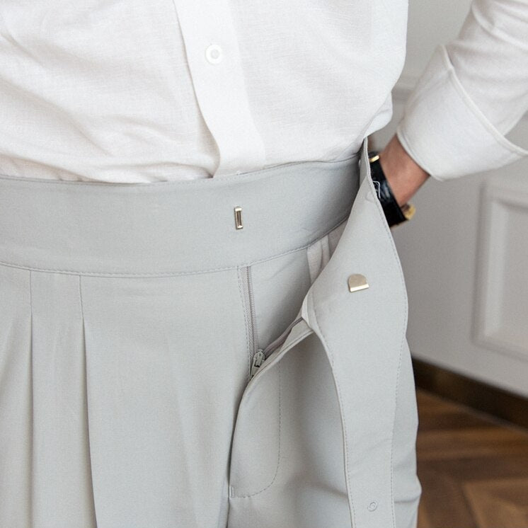 Classic Pleated Dress Pants
