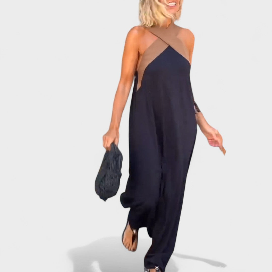 Dames Maxi Jurk Kruishals
