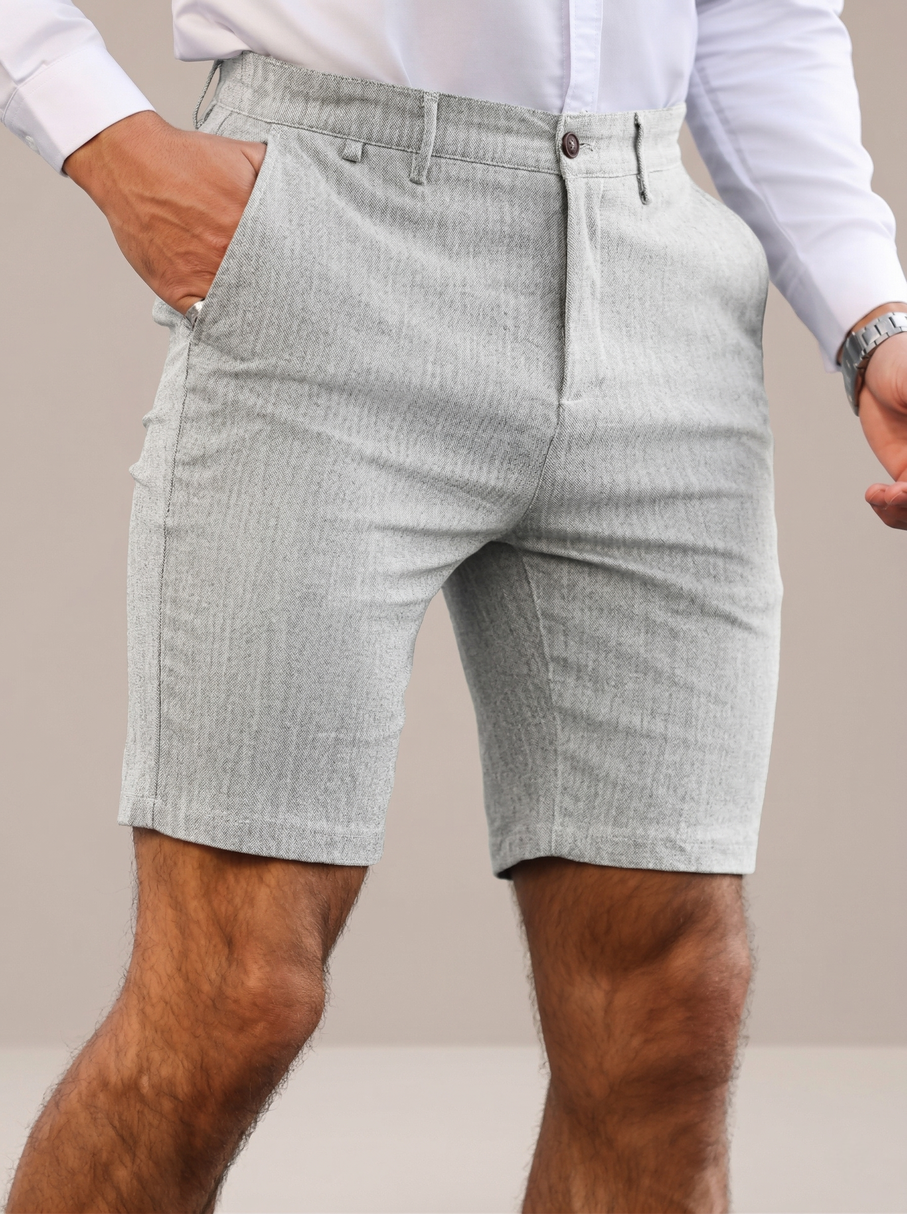 Heren Chino Shorts Katoen Pasvorm