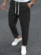 Heren Tapered Comfort Broek met Trekkoord Montarello