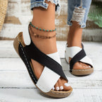 Dames Platform Sleehak Sandalen met Demping