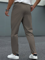 Heren Tapered Comfort Broek met Trekkoord Montarello