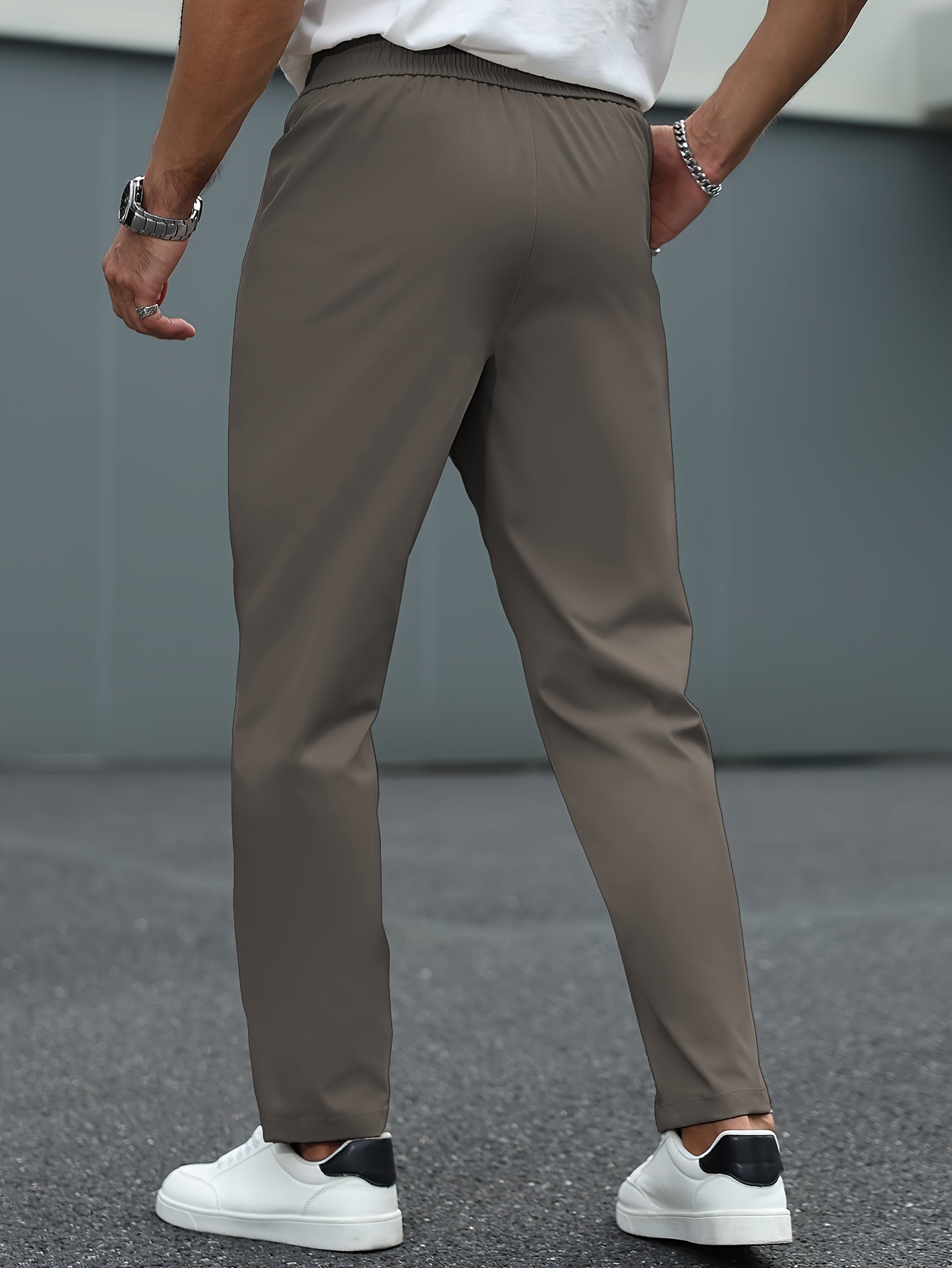 Heren Tapered Comfort Broek met Trekkoord Montarello