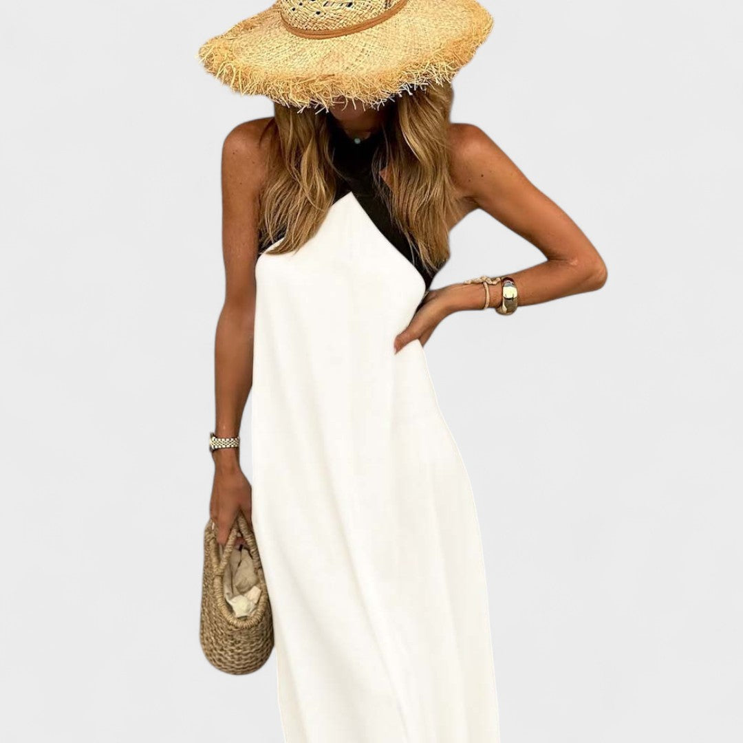 Dames Maxi Jurk Kruishals