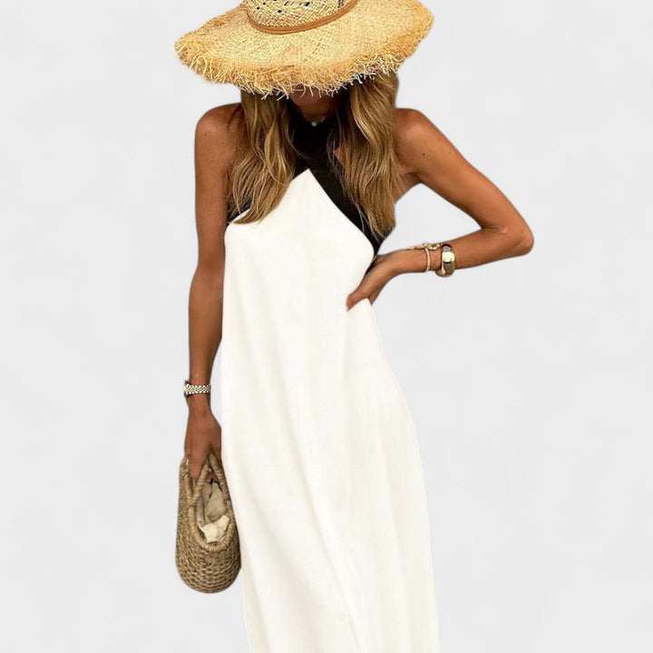 Dames Maxi Jurk Kruishals