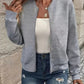 Valentina Vest | Dames Herfst Gebreid Vest met Rits, Geribde Zoom en Lange Mouwen
