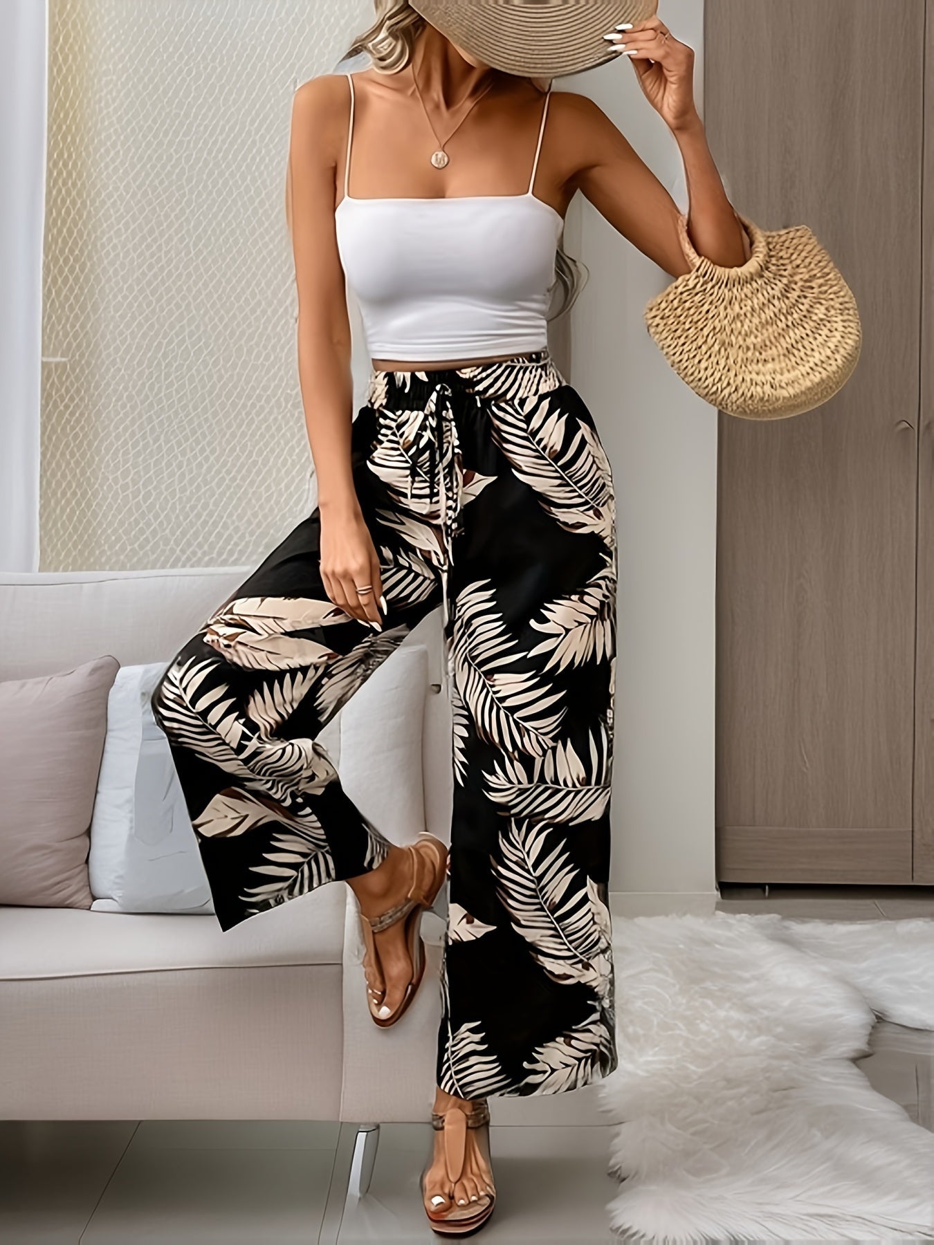 Dames Wijde Zomerbroek met Print Montarello