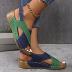 Dames Slingback Sandalen Open Teen