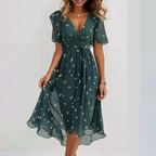 Dames Elegante Zomer Midi Jurk