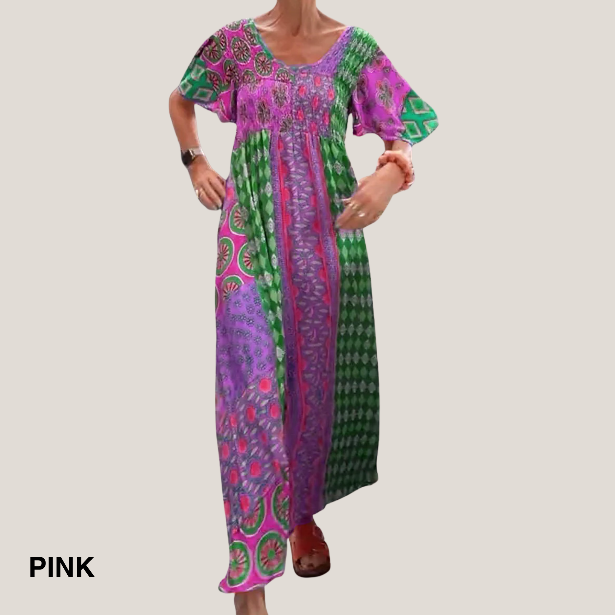 Women's Midi Dress Paisley Pattern