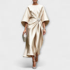 Women's Luxury Maxi Dress with Satin Sheen