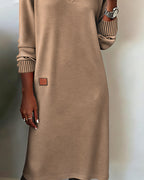 Dames Comfortabele Midi Jurk