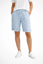 Dames Linnen Capri Broek Relaxed Fit