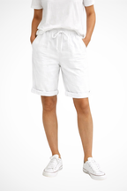 Dames Linnen Capri Broek Relaxed Fit