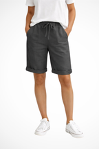 Dames Linnen Capri Broek Relaxed Fit