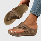 Dames Orthopedische Comfort Instap Sandalen