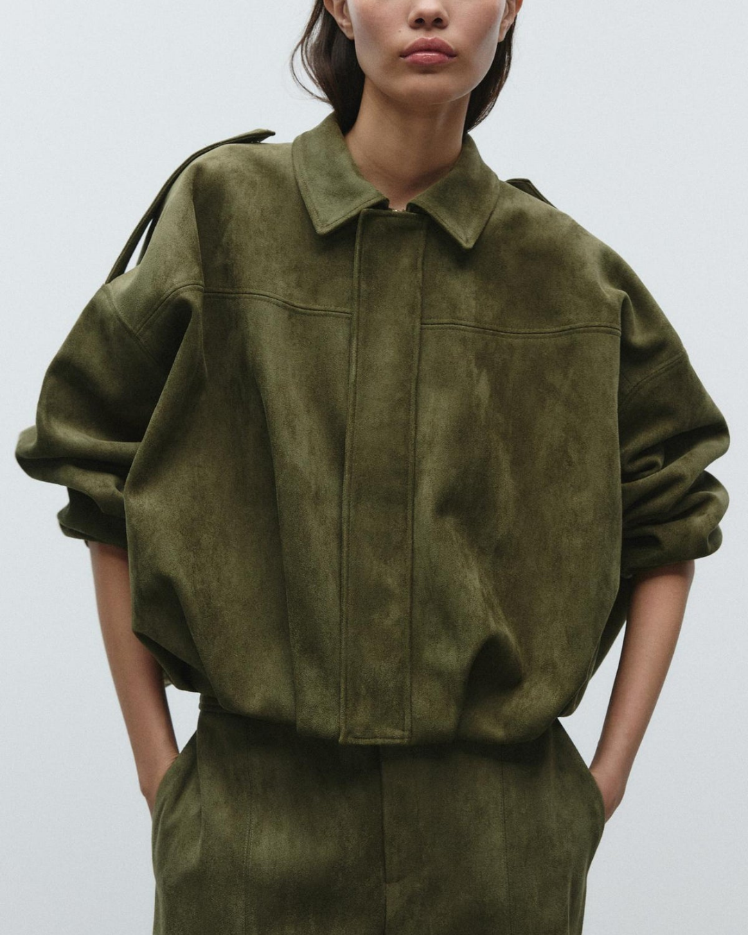 Xaviera Jas | Herfst Suède Jas met Rits