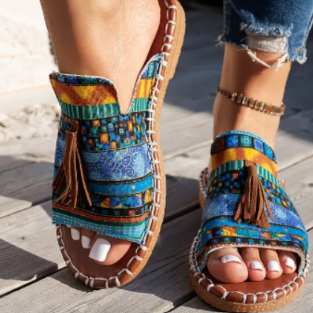 Women's Sandals | Open Toe Tassel Slide