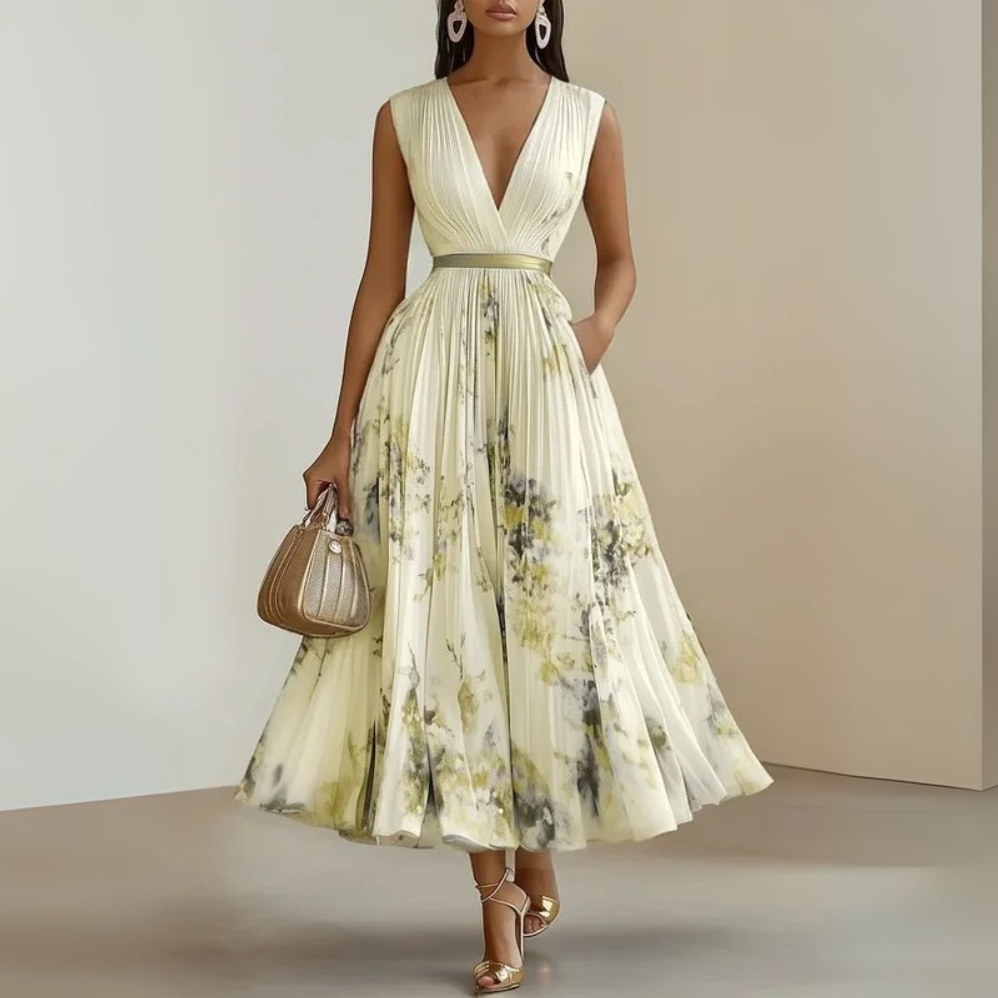 Dames Maxi Jurk Mouwloos Zomer