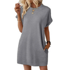 Dames Minimalistische Zomer Mini Jurk